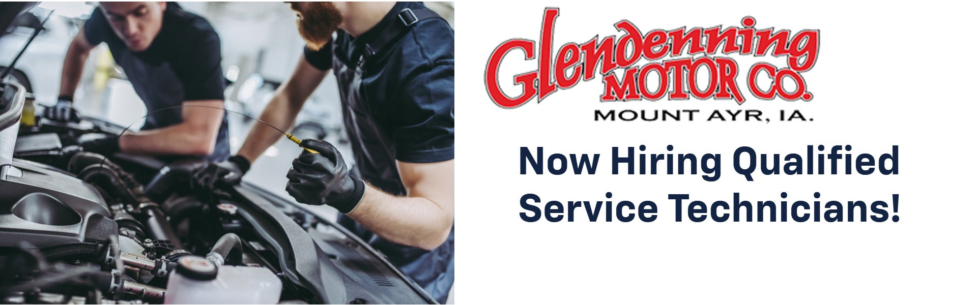 Now Hiring Service Technicians